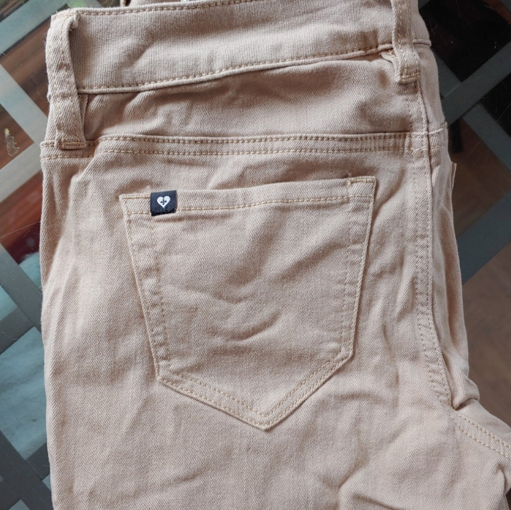 Khaki Blackheart low rise skinny jeans